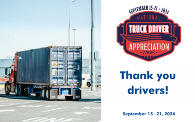 Join TRAC in Celebrating National Truck Driver Appreciation Week, September 15 – 21, 2024